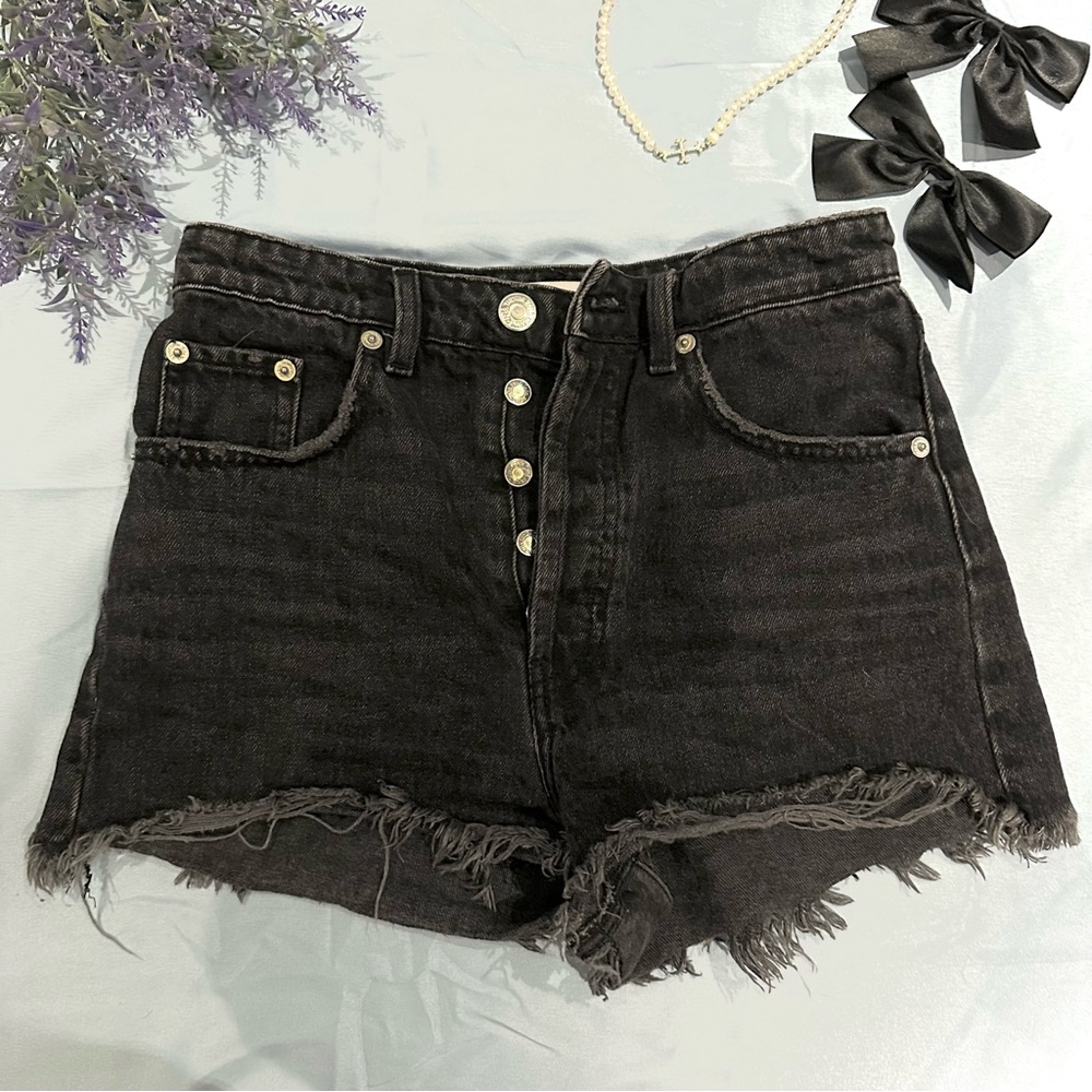 Black Zara HighRise Shorts